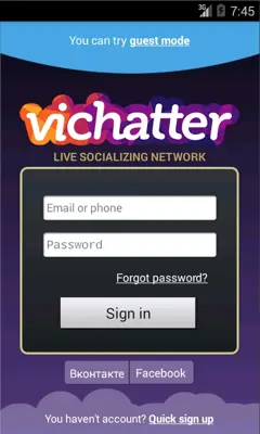 Vichatter android App screenshot 2